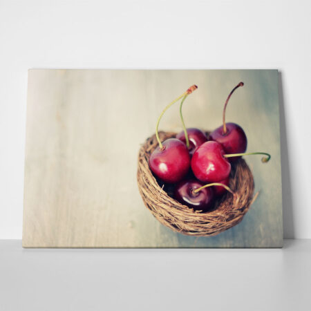 Πινακας σε καμβά RIPE CHERRIES - Food and Drink