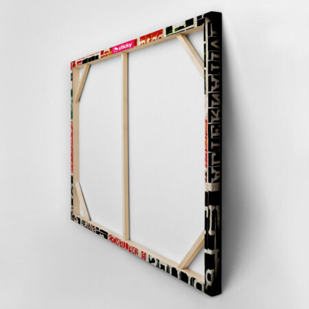 Πινακας σε καμβά ROCK & ROLL - Typography Sticky 3