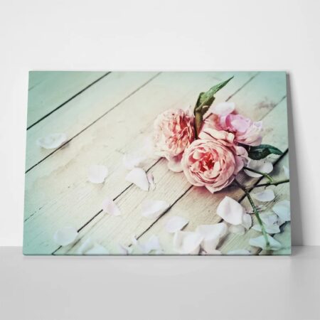 Πινακας σε καμβά ROMANTIC BEAUTIFUL ROSES - Τριανταφυλλα