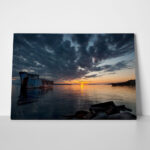 Πινακας σε καμβά SHIPWRECK SUNSET