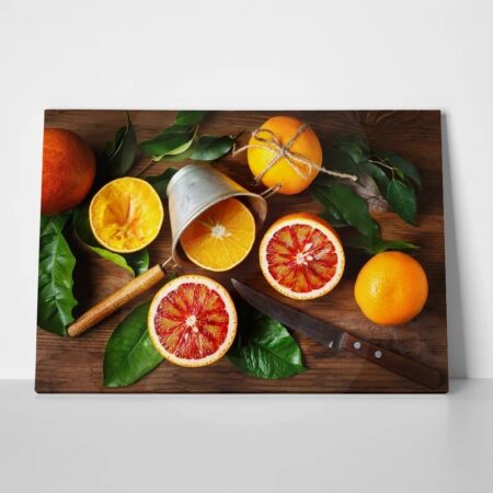 Πινακας σε καμβά STILL LIFE WITH ORANGES - Food and Drink