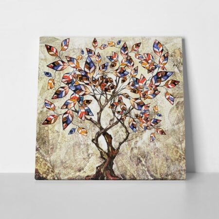 Πίνακας σε καμβά STYLIZED TREE OIL PAINTING - Εργα Τεχνης Sticky 1