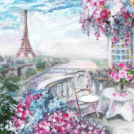 Πινακας σε καμβά SUMMER CAFE IN PARIS - Παρισι Sticky 4