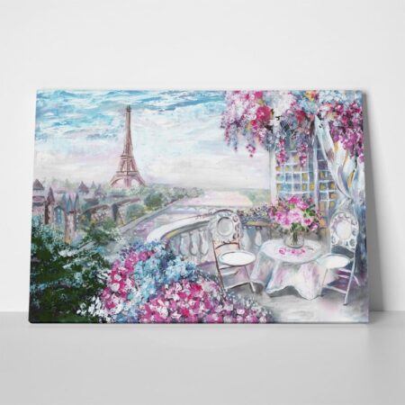 Πινακας σε καμβά SUMMER CAFE IN PARIS