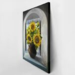 Πινακας σε καμβά SUNFLOWER WINDOW