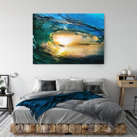 Πινακας σε καμβά SUNSET WAVE