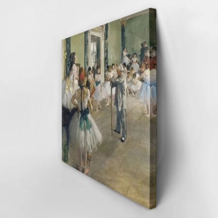 Τετράγωνος Πίνακας DEGAS - THE DANCING LESSON - Αντιγραφα ζωγραφων Sticky 2