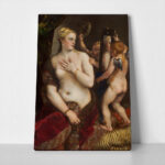 Πινακας σε καμβά TITIAN - VENUS MIRROR