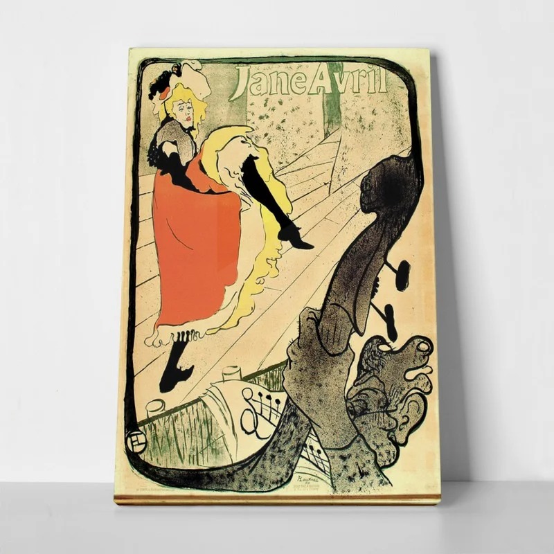 Πινακας σε καμβά TOULOUSE LAUTREC - JANE AVRIL