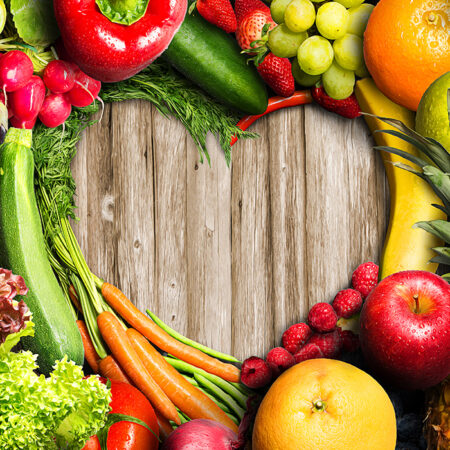 Πινακας σε καμβά VEGETABLES AND FRUITS - Food and Drink Sticky 4
