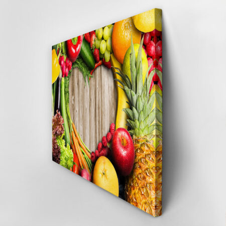 Πινακας σε καμβά VEGETABLES AND FRUITS - Food and Drink Sticky 2