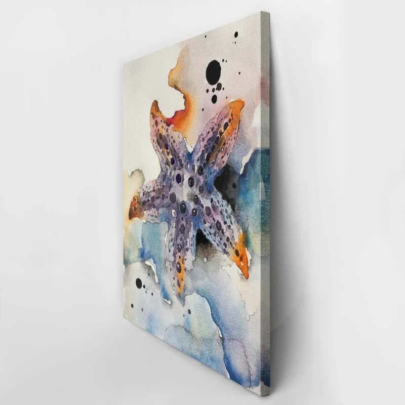 Πινακας σε καμβά WATERCOLOR STARFISH 2