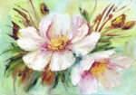 Πινακας σε καμβά WILD PEONIES