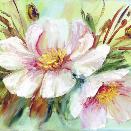 Πινακας σε καμβά WILD PEONIES - Floral - Λουλουδια Sticky 4