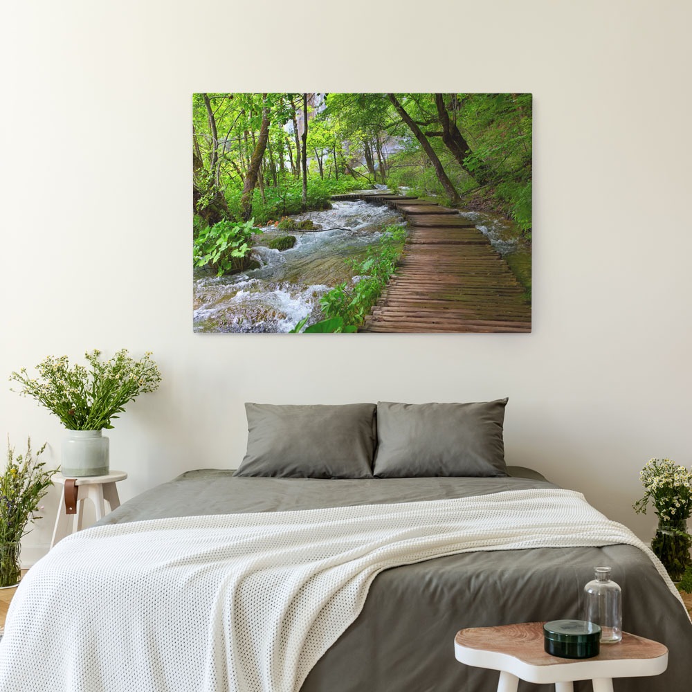 Πινακας σε καμβά WOODEN PATH