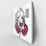 Πίνακας σε καμβά BASSET HOUND DOG HOOD