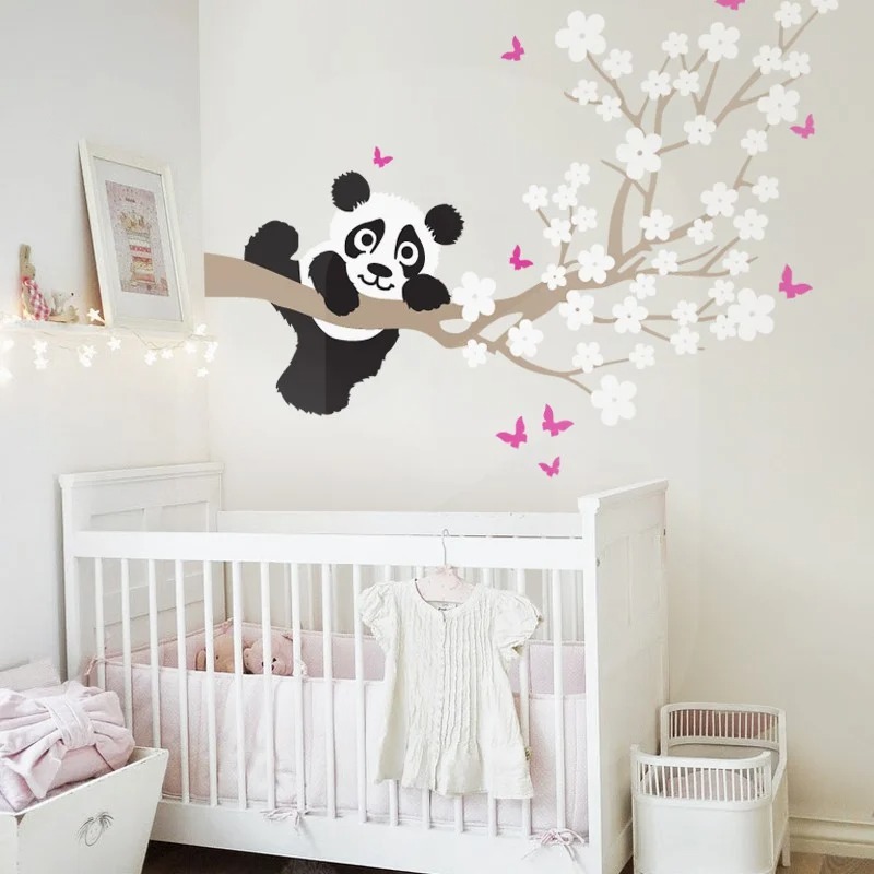 Αυτοκόλλητο τοίχου CHERRY PANDA