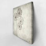 Πίνακας σε καμβά TEXTURED OLD PAPER BACKGROUND ALLIUM