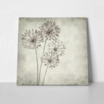 Πίνακας σε καμβά TEXTURED OLD PAPER BACKGROUND ALLIUM