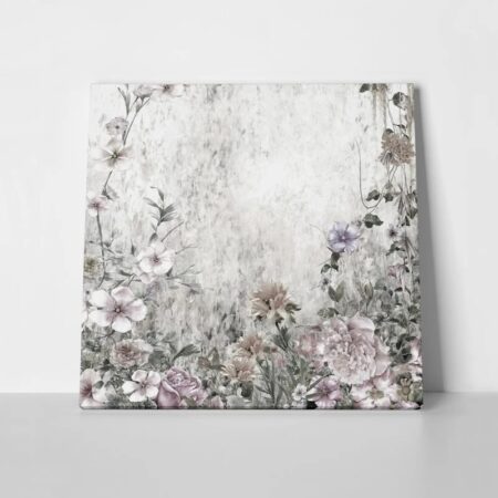 Πίνακας σε καμβά ABSTRACT FLOWERS 3 - Floral - Λουλουδια