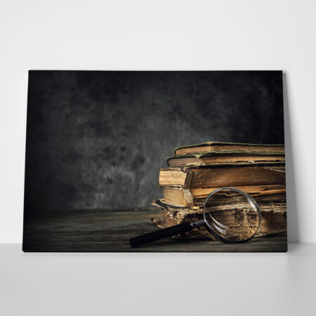 Πινακας σε καμβά ANTIQUE BOOKS - Vintage
