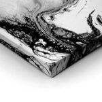 Πινακας σε καμβά BLACK INK MARBLE TEXTURE 4