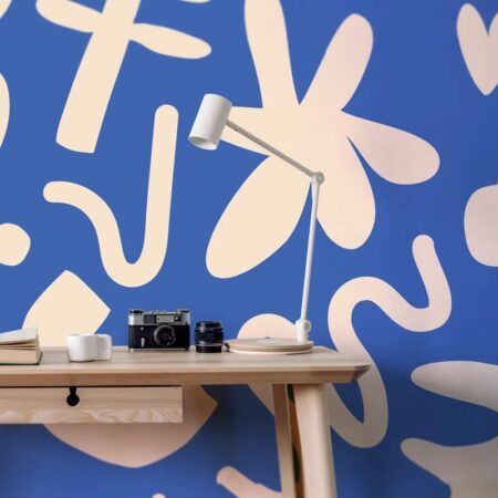 Αυτοκόλλητη Ταπετσαρία τοίχου BLEU MATISSE STYLE SYMBOLS - Μοτίβα Sticky 1