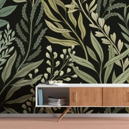 Αυτοκόλλητη Ταπετσαρία τοίχου BOTANICAL FERNS - Μοτίβα Sticky 1