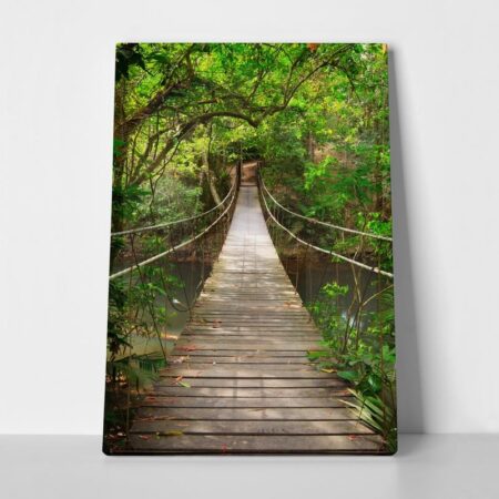 Πινακας σε καμβά BRIDGE TO THE JUNGLE THAILAND - Δασος
