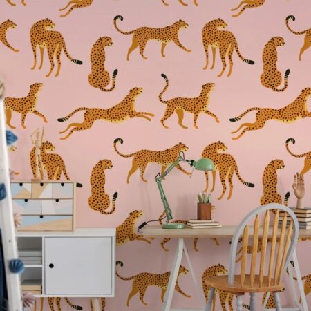 Αυτοκόλλητη Ταπετσαρία τοίχου CHEETAH PATTERN - Tropical