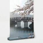 Αυτοκόλλητη Ταπετσαρία τοίχου CHERRY TREE ON THE FOG