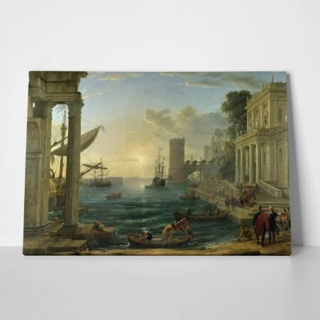 Πινακας σε καμβά CLAUDE - THE EMBARKATION OF THE QUEEN OF SHEBA - Αλλοι ζωγραφοι