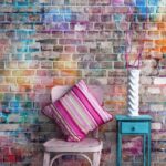 Αυτοκόλλητη Ταπετσαρία τοίχου COLORED WALL