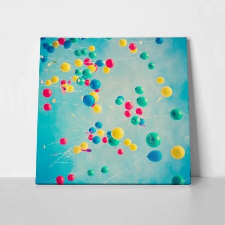 Πίνακας σε καμβά COLORFUL BALLOONS - Ουρανος - Καιρικα φαινομενα