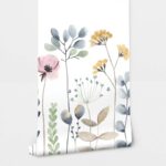 Αυτοκόλλητη Ταπετσαρία τοίχου COLORFUL WILDFLOWERS