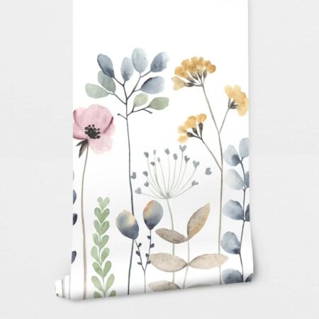 Αυτοκόλλητη Ταπετσαρία τοίχου COLORFUL WILDFLOWERS - Παιδικές Ταπετσαρίες Sticky 2
