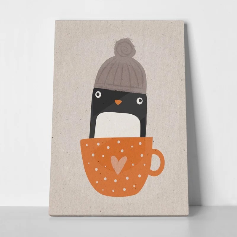 Πινακας σε καμβά CUTE PENGUIN