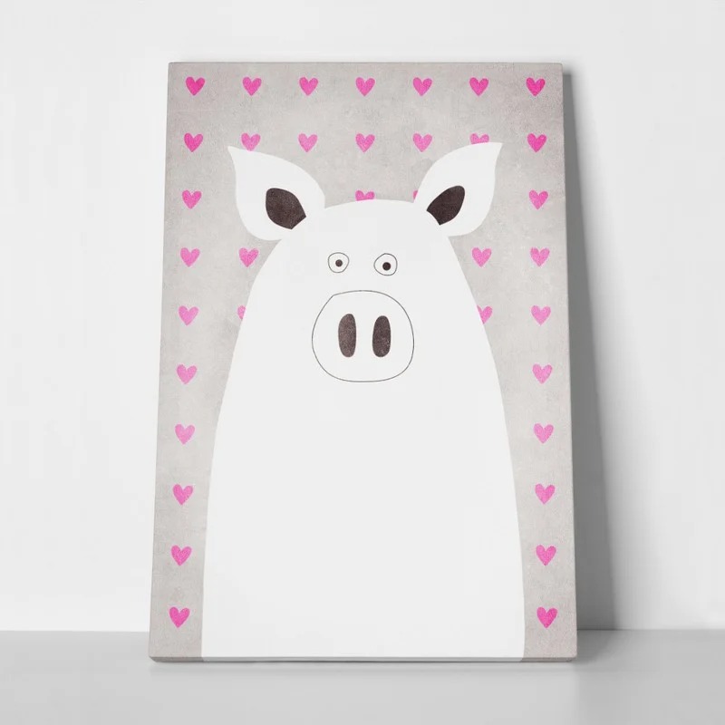 Πινακας σε καμβά CUTE PIG