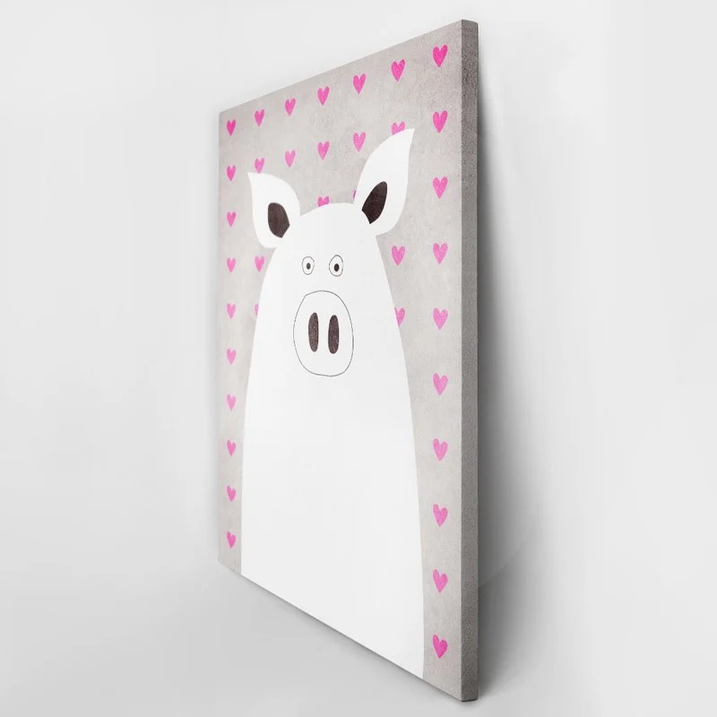 Πινακας σε καμβά CUTE PIG