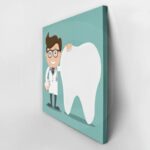 Πίνακας σε καμβά DENTIST AND TOOTH