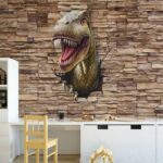 Αυτοκόλλητη Ταπετσαρία τοίχου DINO BREAKING WALL