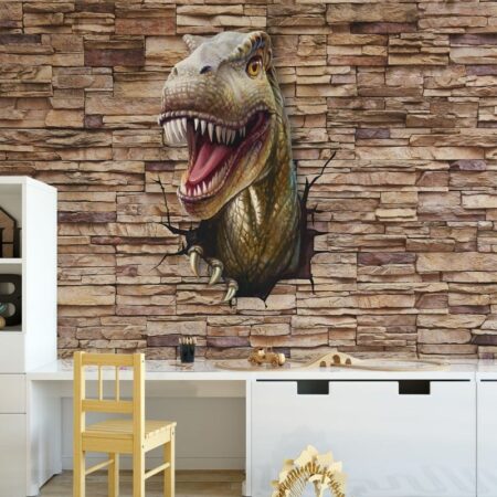Αυτοκόλλητη Ταπετσαρία τοίχου DINO BREAKING WALL - Παιδικές Ταπετσαρίες