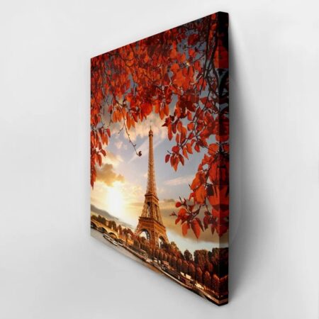 Πίνακας σε καμβά EIFFEL'S AUTUMN LEAVES - Πολεις και Αρχιτεκτονικη Sticky 2