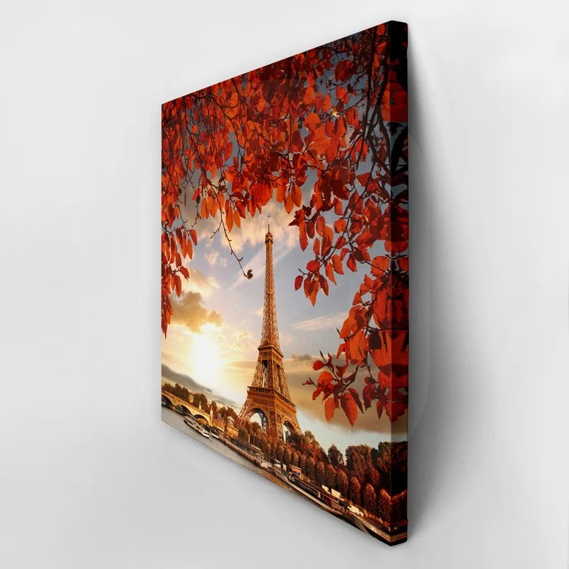 Πίνακας σε καμβά EIFFEL'S AUTUMN LEAVES