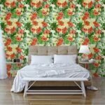 Αυτοκόλλητη Ταπετσαρία τοίχου HIBISCUS FLOWERS