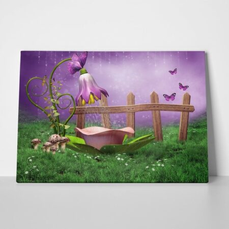 Πινακας σε καμβά FAIRY SHOWER - Παιδικοι και set Sticky 1