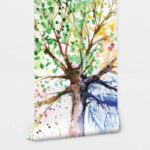 Αυτοκόλλητη Ταπετσαρία τοίχου FOUR SEASONS ARTISTIC TREE