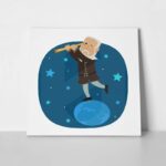 Πίνακας σε καμβά GALILEO CARTOON LOOKING STARS