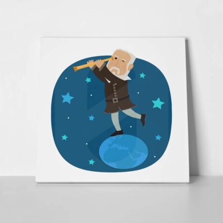 Πίνακας σε καμβά GALILEO CARTOON LOOKING STARS - Πορτραιτα και Φιγουρες