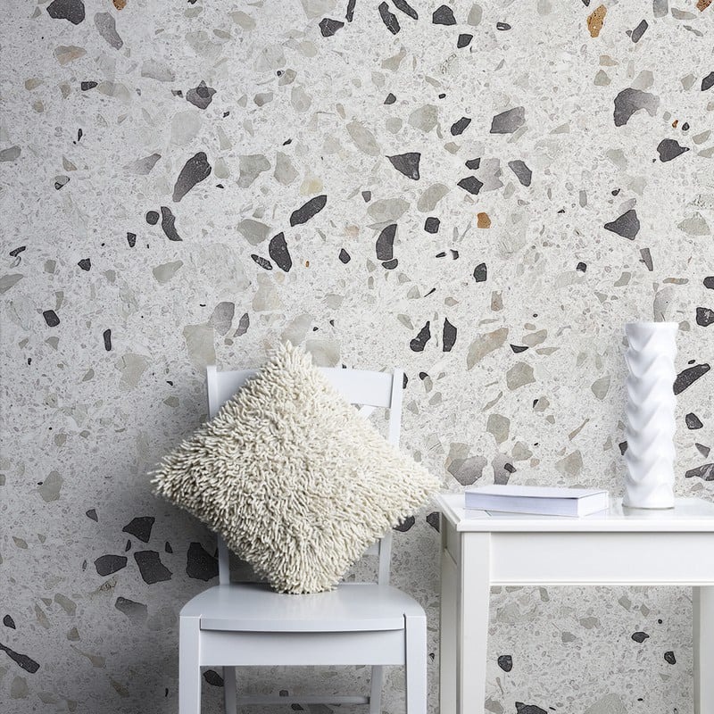 Αυτοκόλλητη Ταπετσαρία τοίχου GREY TONES TERRAZZO
